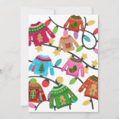 Invitation Fête de Noël moche Sweater Party Tacky (Dos)