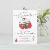 Invitation Fête de Noël moche Sweet (Debout devant)