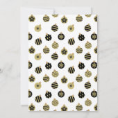 Invitation Fête de Noël moderne (Dos)