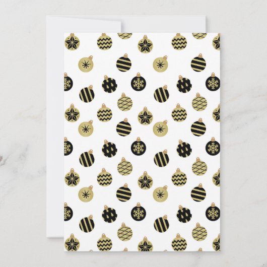 Invitation Fête de Noël moderne (Dos)