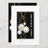 Invitation Fête de Noël moderne (Devant / Derrière)