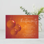 Invitation Fête de Noël Moderne Chic Entreprise (Debout devant)