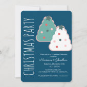 Invitation Fête de Noël moderne Cookie Tree (Devant)