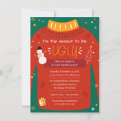 Invitation Fête de Noël Moderne Douleur moche Coworkers (Devant)