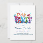 Invitation Fête de Noël moderne et élégant (Devant)