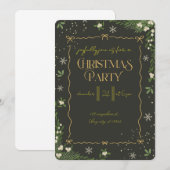 Invitation Fête de Noël moderne et joyeuse (Devant / Derrière)