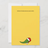 Invitation Fête de Noël moderne Hot Jalapeño Santa Hat (Dos)