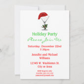 Invitation Fête de Noël moderne Martini (Dos)