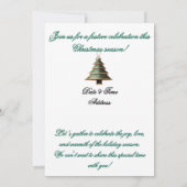 Invitation Fête de Noël modifiable (Dos)