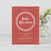 Invitation Fête de Noël Navidad (Debout devant)