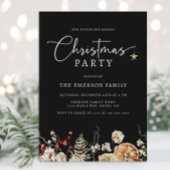 Invitation Fête de Noël noire