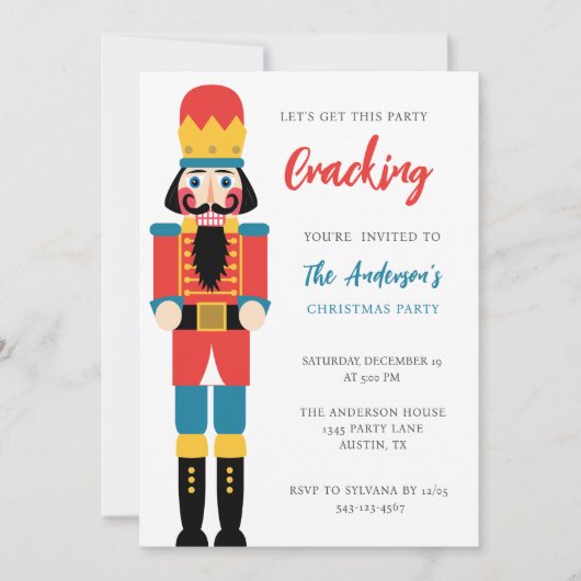 INVITATION FÊTE DE NOËL NUTCRACKER (Devant)