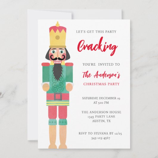 INVITATION FÊTE DE NOËL NUTCRACKER (Devant)
