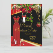 Invitation Fête de Noël officielle de l'entreprise Rouge 2 (Debout devant)