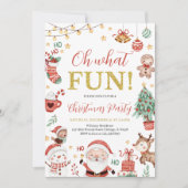 Invitation Fête de Noël Oh Quel Plaisir (Devant)