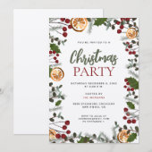 Invitation Fête de Noël organisée par You Rustic Foliage (Devant / Derrière)