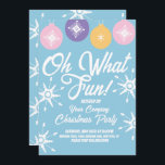 Invitation Fête de Noël Ornements Super Snowflakes<br><div class="desc">Invitations de Noël avec ornements Super de flocon de neige</div>