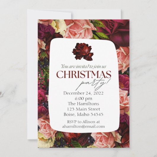 Invitation Fête de Noël ou Extravaganza (Devant)