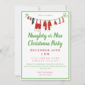 Invitation Fête de Noël ou Naughty (Devant)
