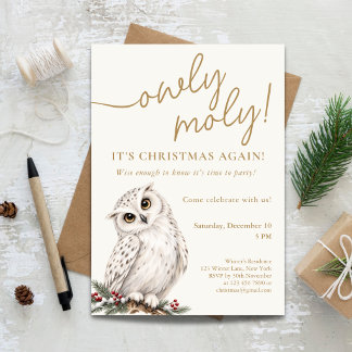 Invitation Fête de Noël Owly Moly