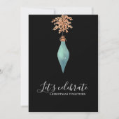 Invitation Fête de Noël Peinte à la main unique (Devant)