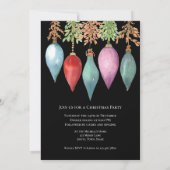 Invitation Fête de Noël Peinte à la main unique (Dos)