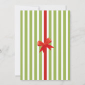 Invitation Fête de Noël Père Noël Gingbread Snowman Fun (Dos)