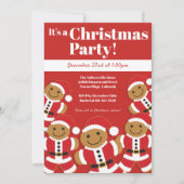 Invitation Fête de Noël Père Noël Gingpain (Devant)