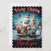 Invitation Fête de Noël personnalisée drôle (Dos)