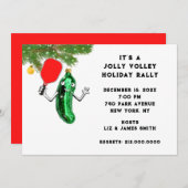 Invitation Fête de Noël Pickley (Devant / Derrière)
