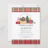 Invitation Fête de Noël Plaid Favoris Thèmes Favoris Fête (Devant)