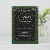 Invitation Fête de Noël Plaid Flannel et Amis (Debout devant)