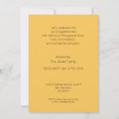 Invitation Fête de Noël portugais (Dos)