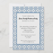 Invitation Fête de Noël portugaise avec coq (Dos)