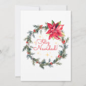 Invitation Fête de Noël Posada de Noël espagnol (Dos)