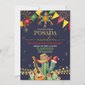 Invitation Fête de Noël Posada Navidena Cactus (Devant)