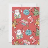 Invitation Fête de Noël pour chien rétro pour adultes ou enfa (Dos)