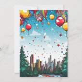 Invitation Fête de Noël pour enfants (Dos)