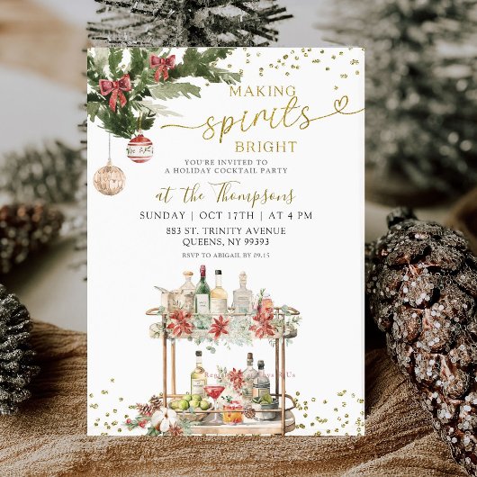 Invitation Fête de Noël pour illuminer les esprits