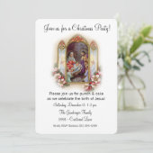 Invitation Fête de Noël pour Jésus (Debout devant)