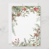 Invitation Fête de Noël pour les spiritueux (Dos)