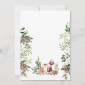 Invitation Fête de Noël pour les spiritueux (Dos)