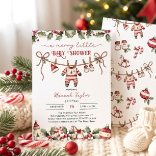Invitation Fête de Noël pour un Petit Bébé