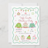 Invitation Fête de Noël Pull de Noël Moche (Devant)