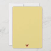 Invitation Fête de Noël Pull Moche Jaune (Dos)