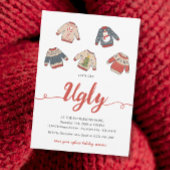 Invitation Fête de Noël Pull Ugly Let's Get Ugly