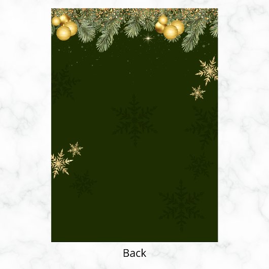 Invitation Fête de Noël Reindeer & Snowflakes