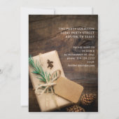 Invitation Fête de Noël Renne & Cadeau (Dos)
