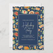 Invitation Fête de Noël Repas Fête (Devant)