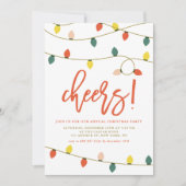 Invitation Fête de Noël rétro (Devant)